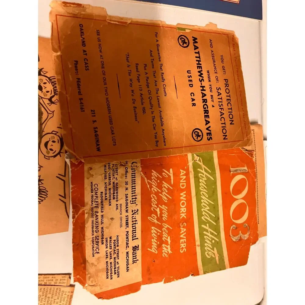 N/A cookbooks vintage